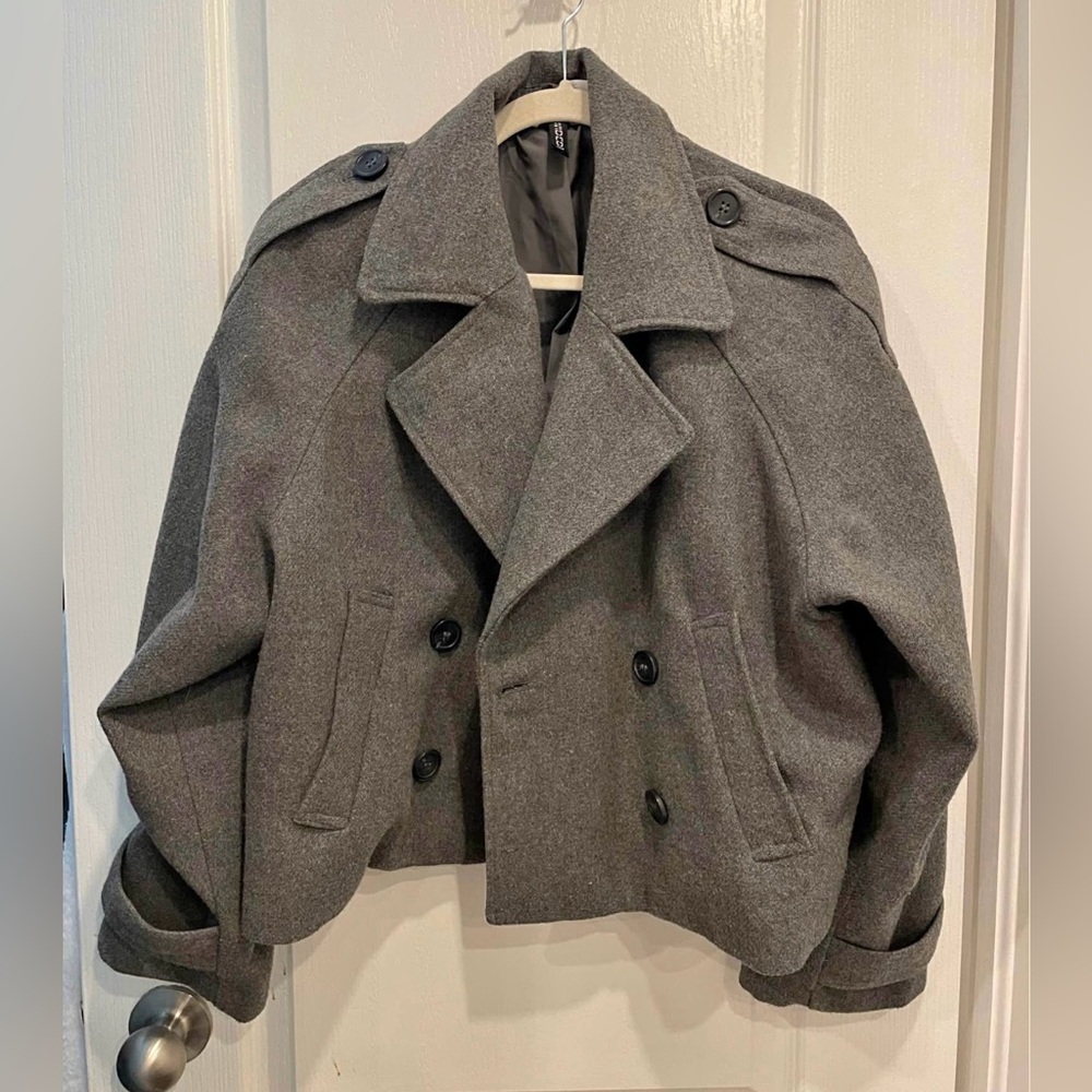 H&M Cropped Trench Jacket - Picture 4 of 5